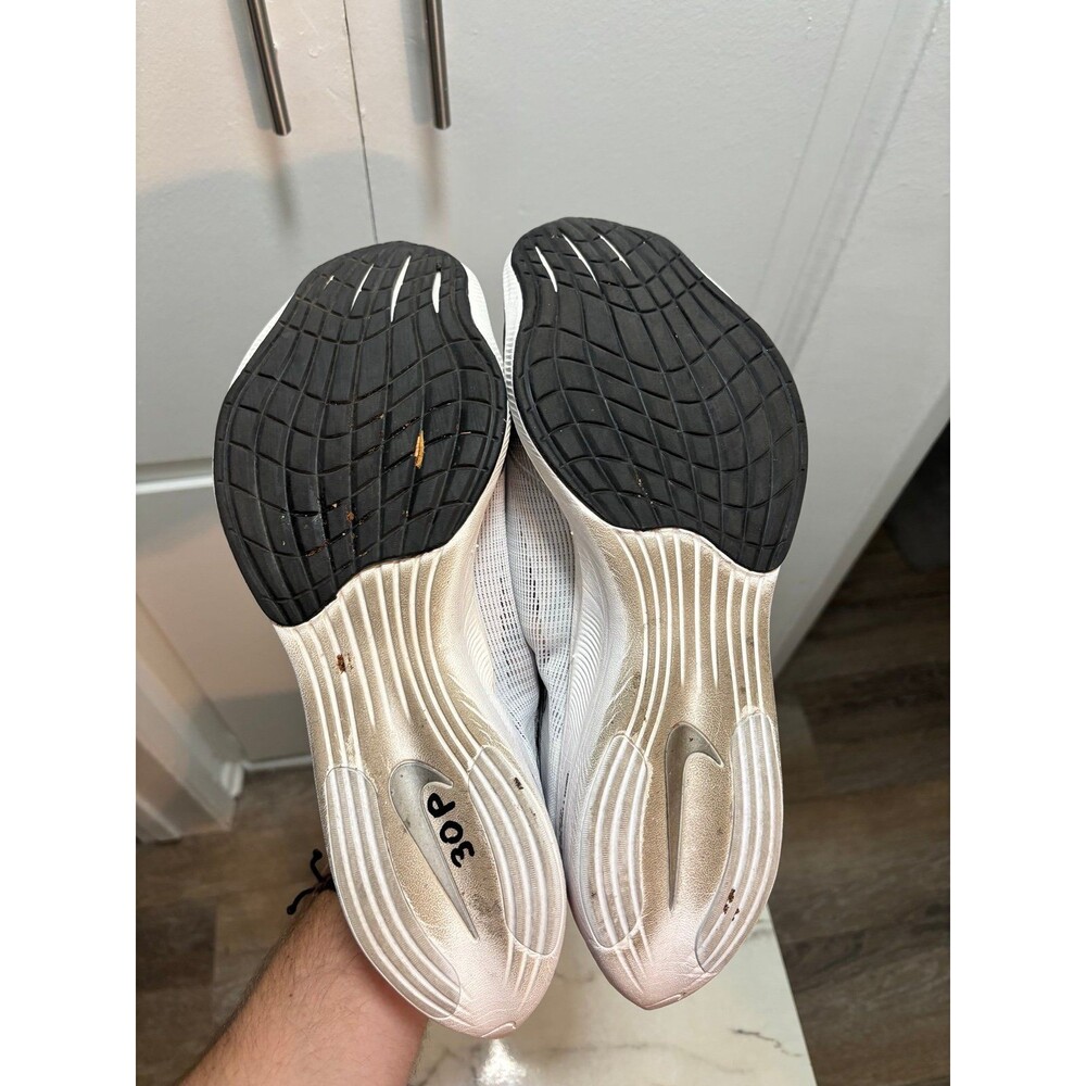 Nike ZoomX Vaporfly Next% 2 - White/ Sliver Grey 2021 (CU4123-100)  size 13 - Picture 3 of 6